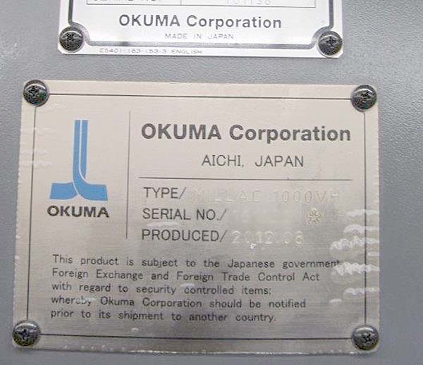 okuma-1000vh-5-axis-cnc-machining-center-for-sale